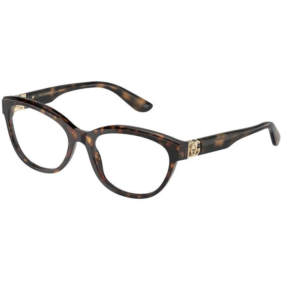 NEW Dolce & Gabbana DG 3342 502 Havana Eyeglasses 55/17/140 - Picture 1 of 4